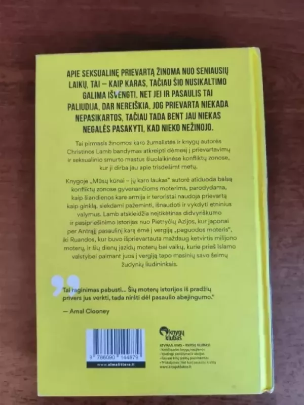 Mūsų kūnai - jų karo laukas - Christina Lamb, knyga 3