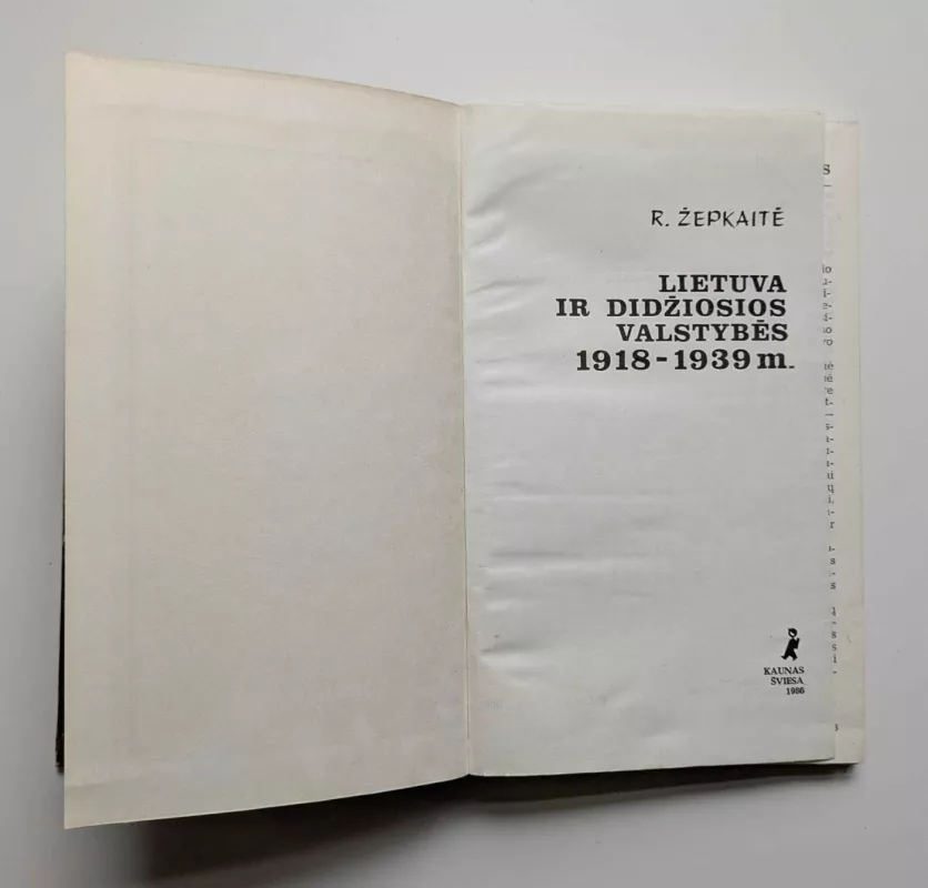 Lietuva ir didžiosios valstybės 1918-1939 m. - Regina Žepkaitė, knyga 4