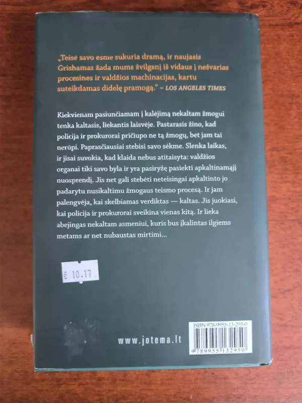 Prisipažinimas - John Grisham, knyga 3