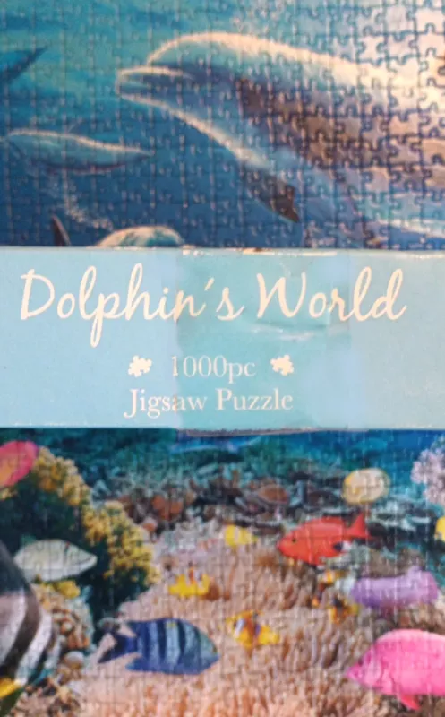 Dėlionė Jigsaw Puzzle "Dolphin's World", 1000 detalių - , stalo žaidimas 5