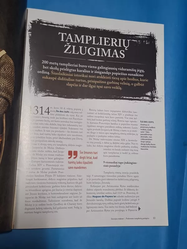 Iliustruotoji istorija Paskutinės Tamplierių Paslaptys - nėra nėra, knyga 3