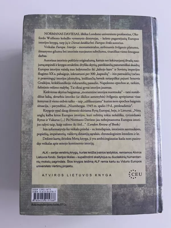 EUROPA ISTORIJA - Norman Davies, knyga 3