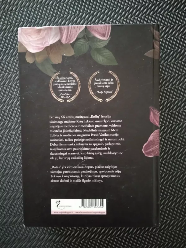 Rožės - Leila Meacham, knyga 3