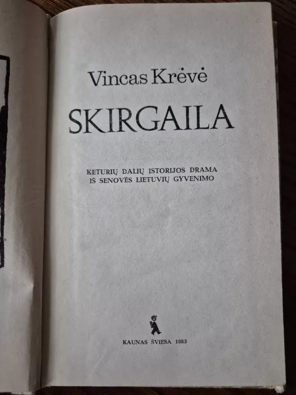 Skirgaila - Vincas Krėvė, knyga 3