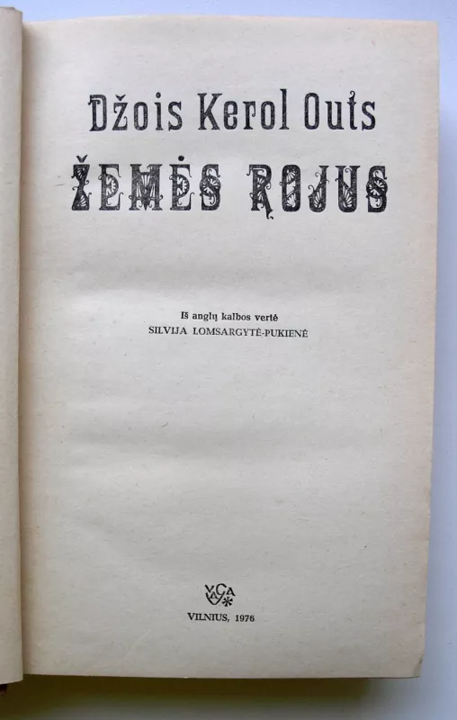 Žemės rojus - Džois Kerol Outs, knyga 3