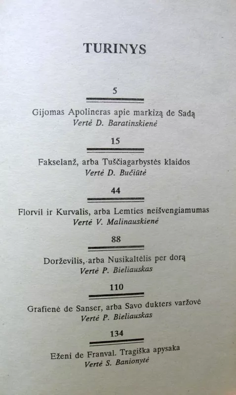 Meilės nusikaltimai, arba Aistrų kliedesys - Markizas de Sadas, knyga 4