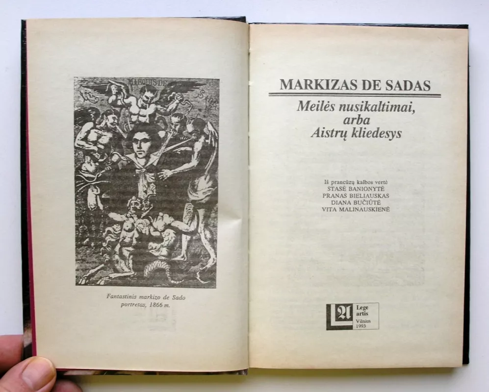 Meilės nusikaltimai, arba Aistrų kliedesys - Markizas de Sadas, knyga 3