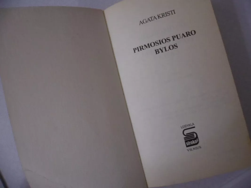 Pirmosios Puaro bylos - Agatha Christie, knyga 3