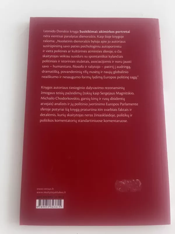 Susitikimai: akimirkos portretai - Leonidas Donskis, knyga 3