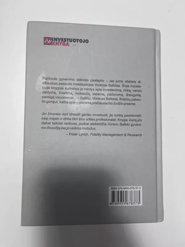 Kalba Vorenas Bafetas - C. Lowe Janet, knyga 3