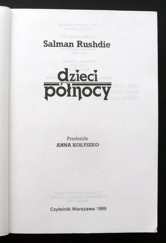 Dzieci polnocy - Salman Rushdie, knyga 3