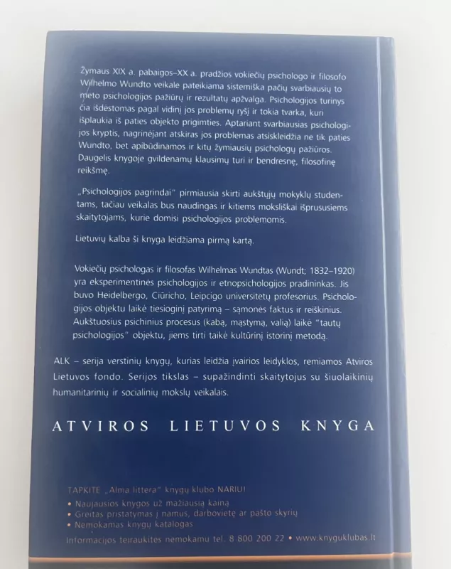 Psichologijos pagrindai - Wilhelm Wundt, knyga 3
