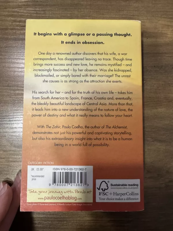 The Zahir - Paulo Coelho, knyga 3