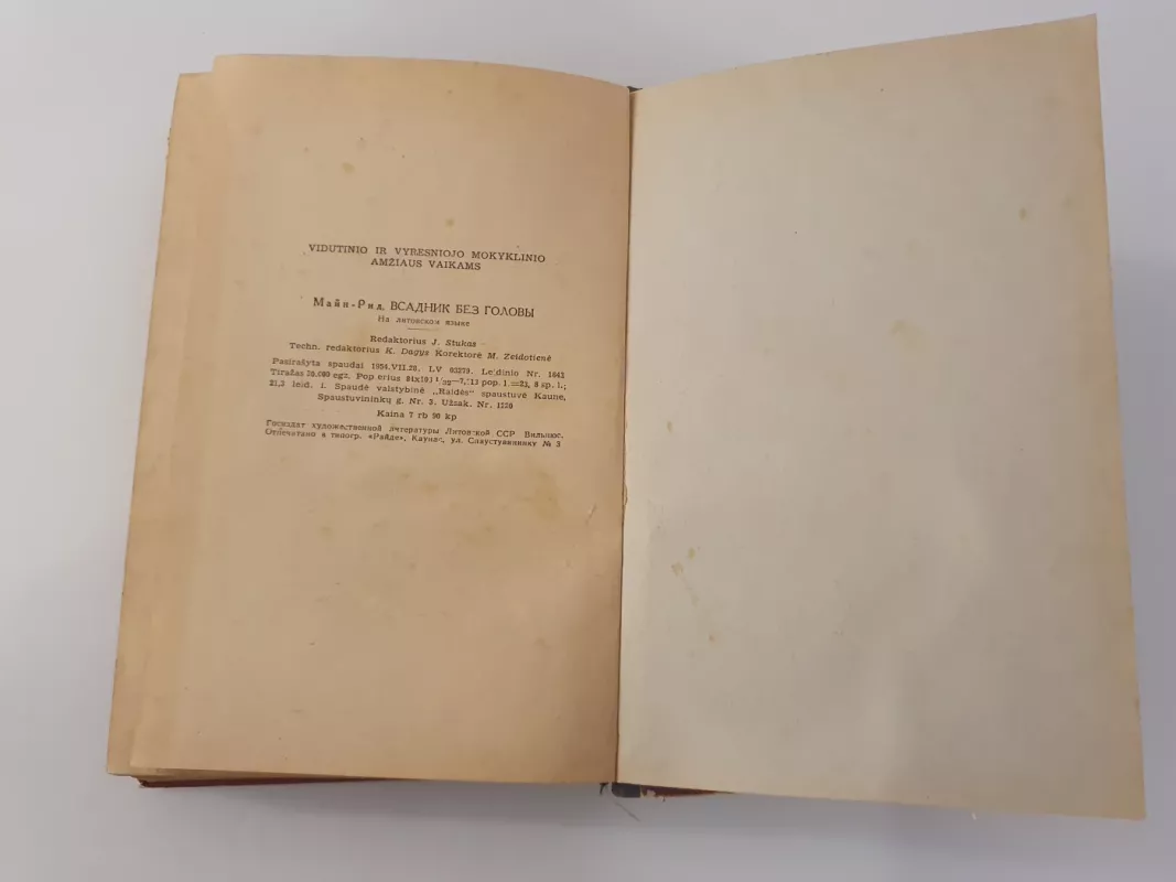 Raitelis be galvos - T. Main Ridas, knyga 5