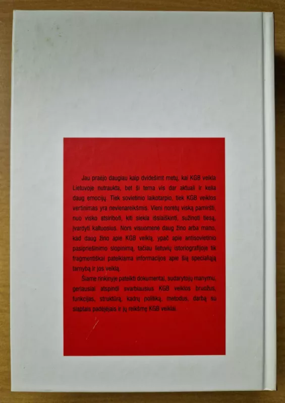 KGB slaptieji archyvai 1954 - 1991 m. - Autorių Kolektyvas, knyga 3