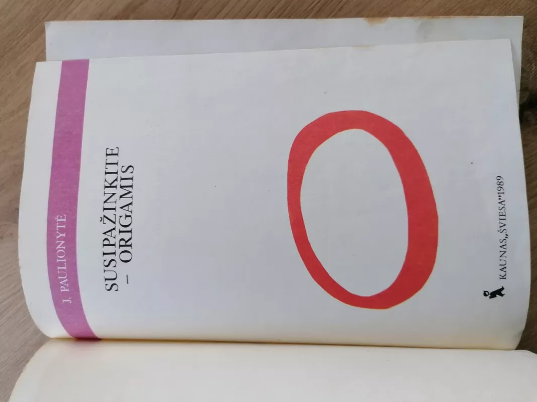 Susipažinkite - origamis - J. Paulionytė, knyga 4