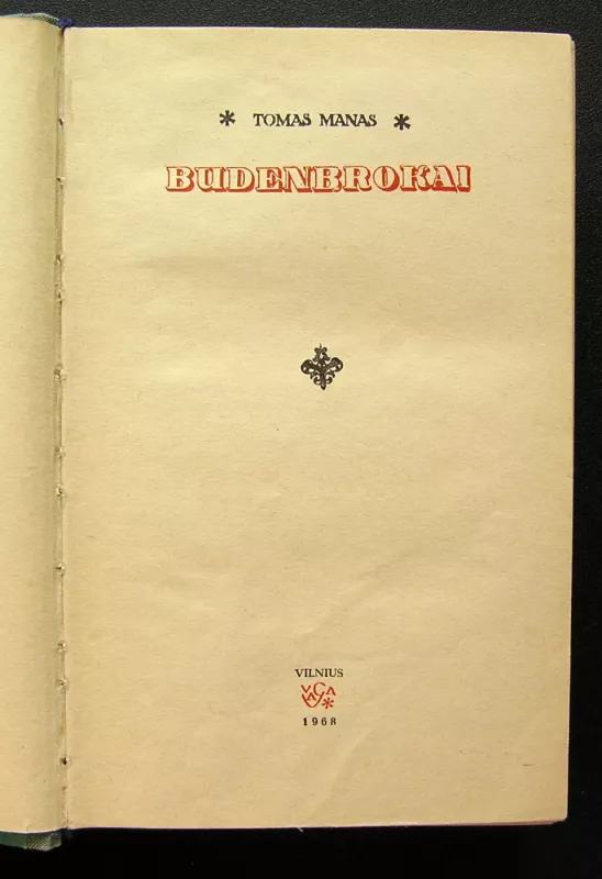 Budenbrokai - Tomas Manas, knyga 3