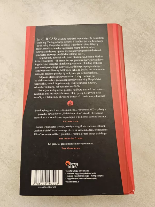 Naktinis cirkas - Erin Morgenstern, knyga 4