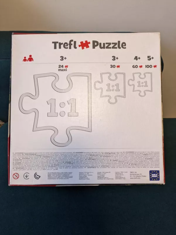 Trefl Puzzle 4x1 - , stalo žaidimas 5