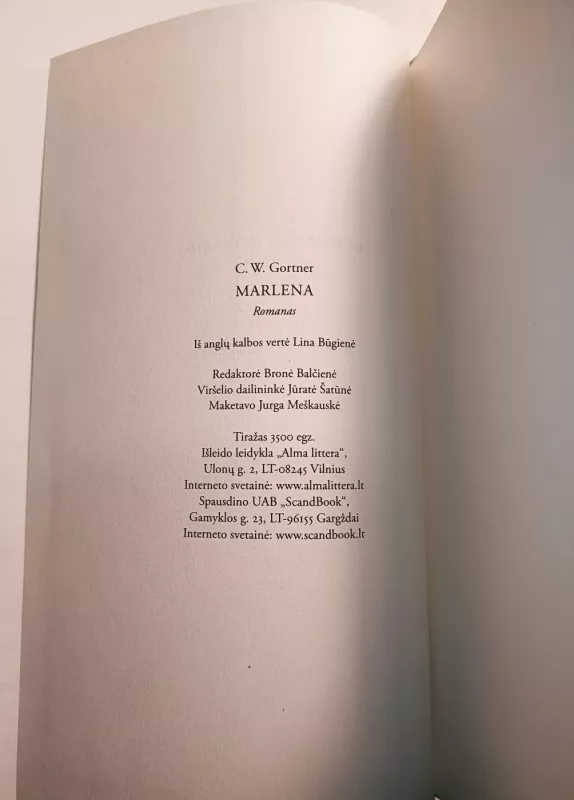 Marlena - Gortner C.W., knyga 4