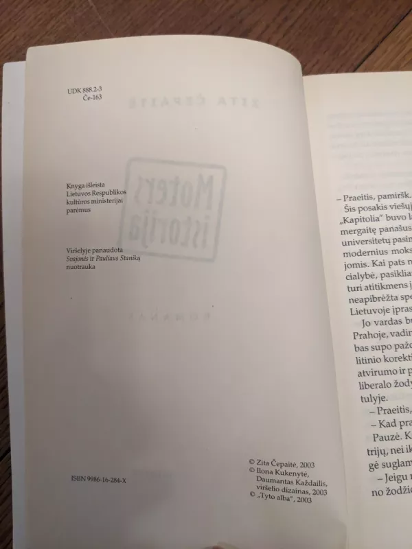 Moters istorija - Zita Čepaitė, knyga 3