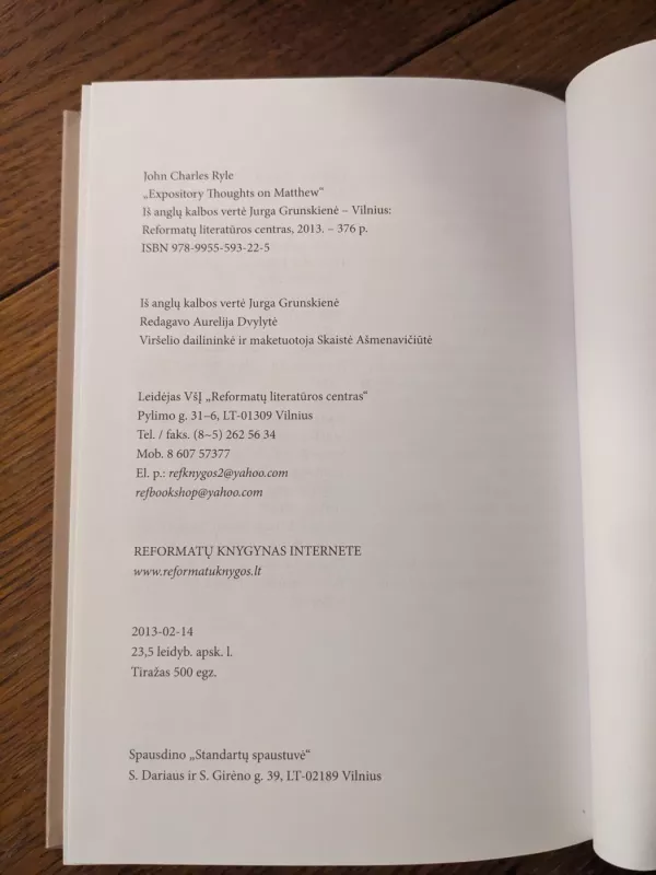 Evangelijos pagal Matą apmąstymai - Džonas Čarlzas Railis, knyga 4