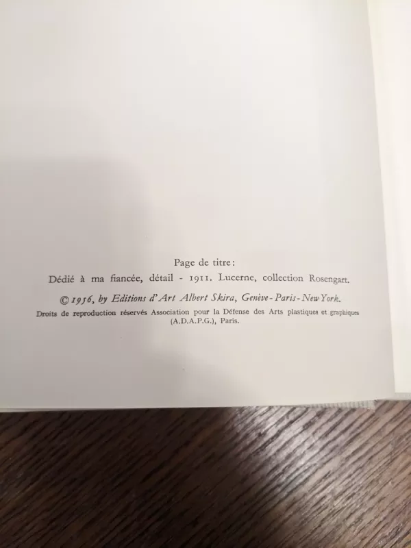 Le Gout De Notre Temps. Chagall - Lionello Venturi, knyga 4