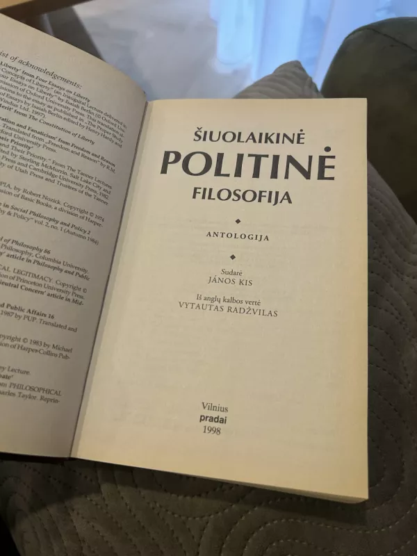 Šiuolaikinė politinė filosofija. Antologija - Autorių Kolektyvas, knyga 2
