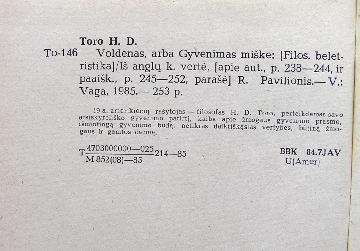 Voldenas, arba Gyvenimas miške - Henris Deividas Toro, knyga 4