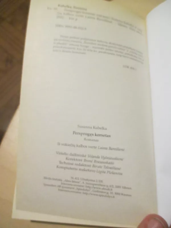 Persprogęs korsetas - Susanna Kubelka, knyga 5