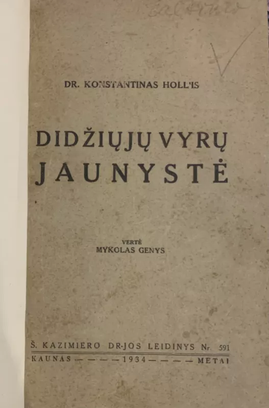 Didžiųjų vyrų jaunystė - Konstantinas Holl, knyga 2