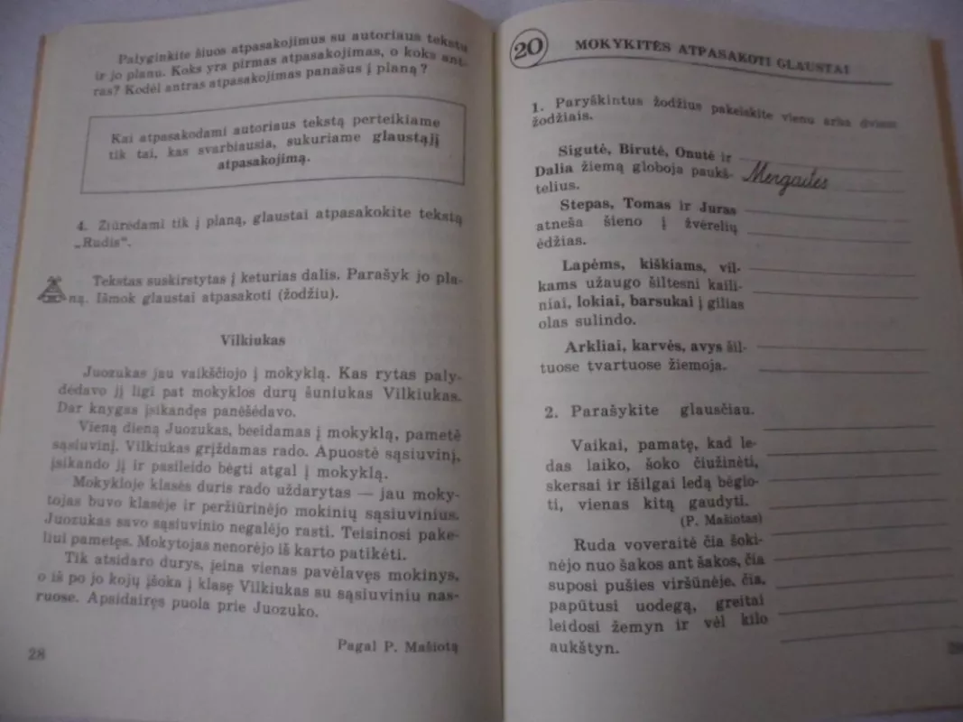 Rišliosios kalbos pratybos 3 kl. - Elena Marcelionienė, knyga 4