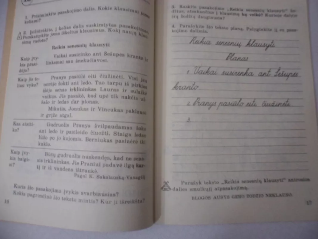 Rišliosios kalbos pratybos 3 kl. - Elena Marcelionienė, knyga 4