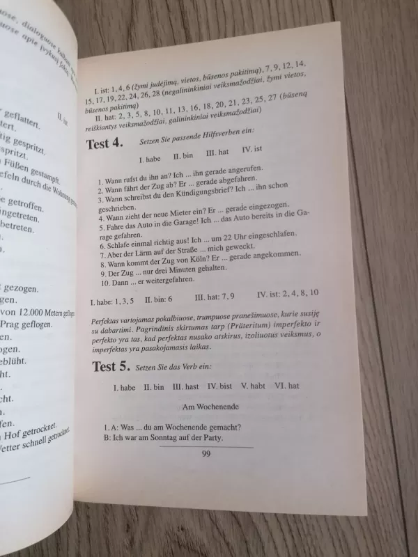 Vokiečių kalbos gramatikos testai - Nemira Bogomolnikovienė, knyga 6
