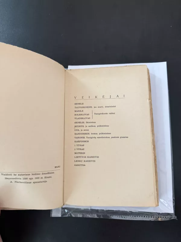 Sulaužyta priesaika . 4 veiiksmų pjesė - Petras Vaičiūnas, knyga 4