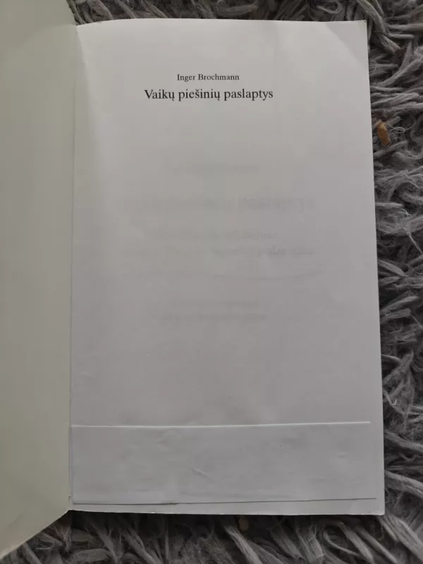 Vaikų piešinių paslaptys - Inger Brochmann, knyga 3