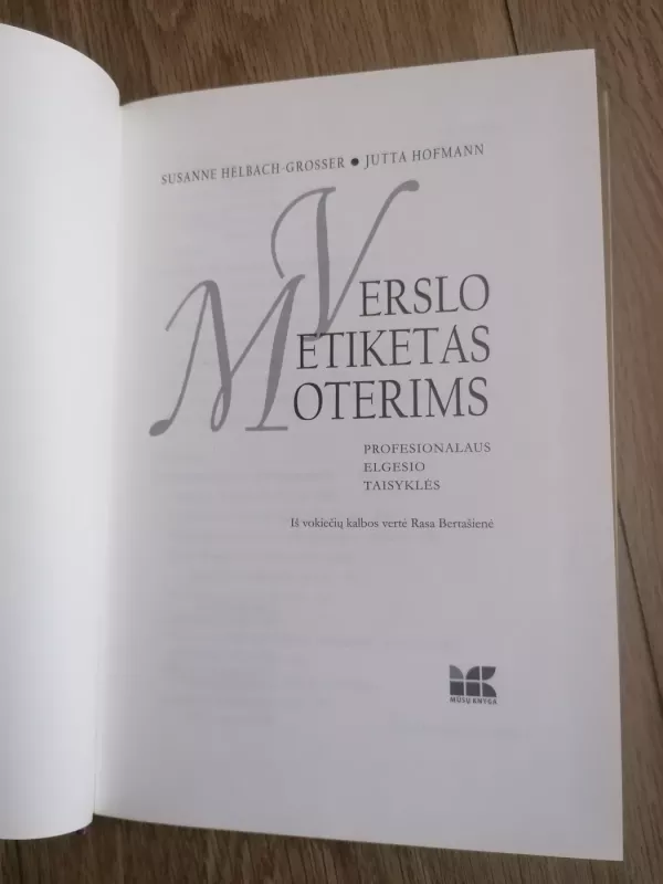 Verslo etiketas moterims - Susanne Helback-Grosser, Jutta  Hofmann, knyga 3