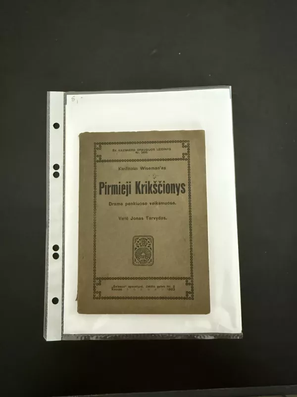 Pirmieji krikščionys (drama 5 veiksmuose) - John Wiseman, knyga 2