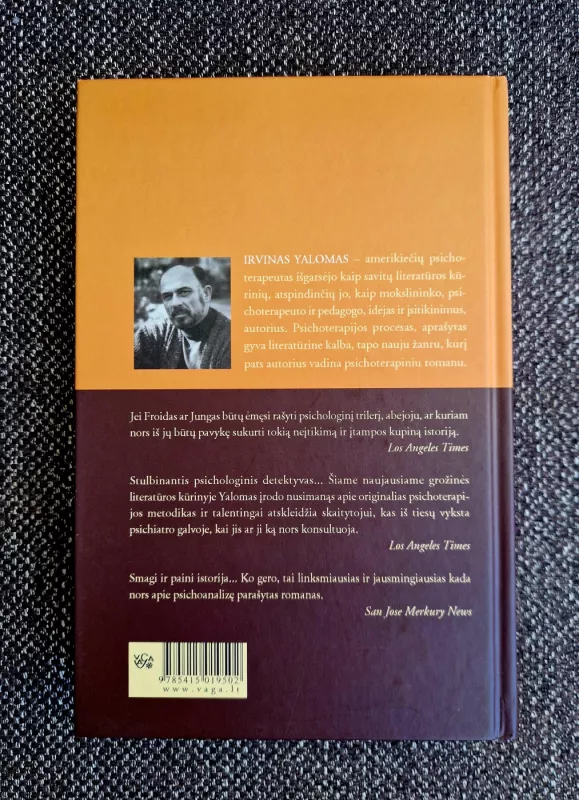 Melagis ant kušetės - Irvin D. Yalom, knyga 4