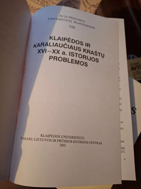 Klaipėdos ir Karaliaučiaus kraštų XVI-XX a. istorijos problemos - Autorių Kolektyvas, knyga 3