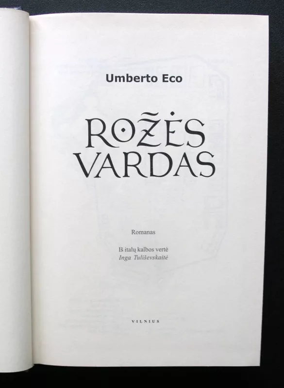 Rožės vardas - Umberto Eco, knyga 3
