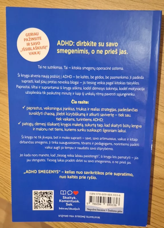 ADHD smegenys išslaptinta - Leidykla Obuolys, knyga 3