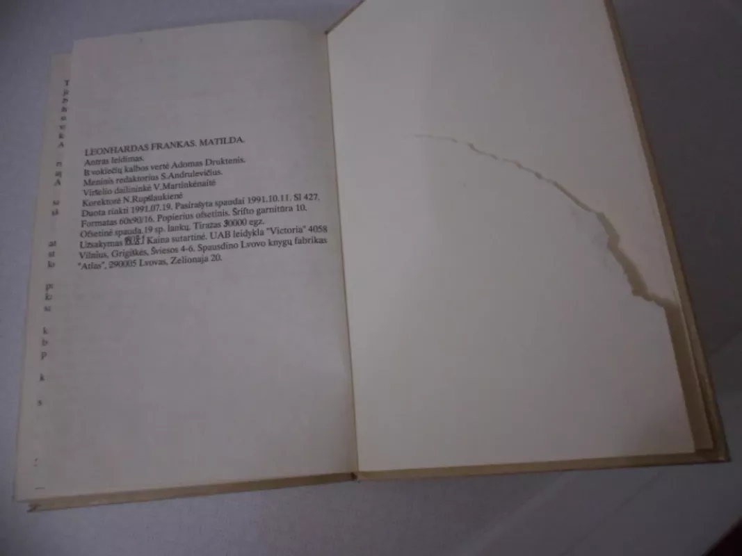 Matilda - Leonhardas Frankas, knyga 4