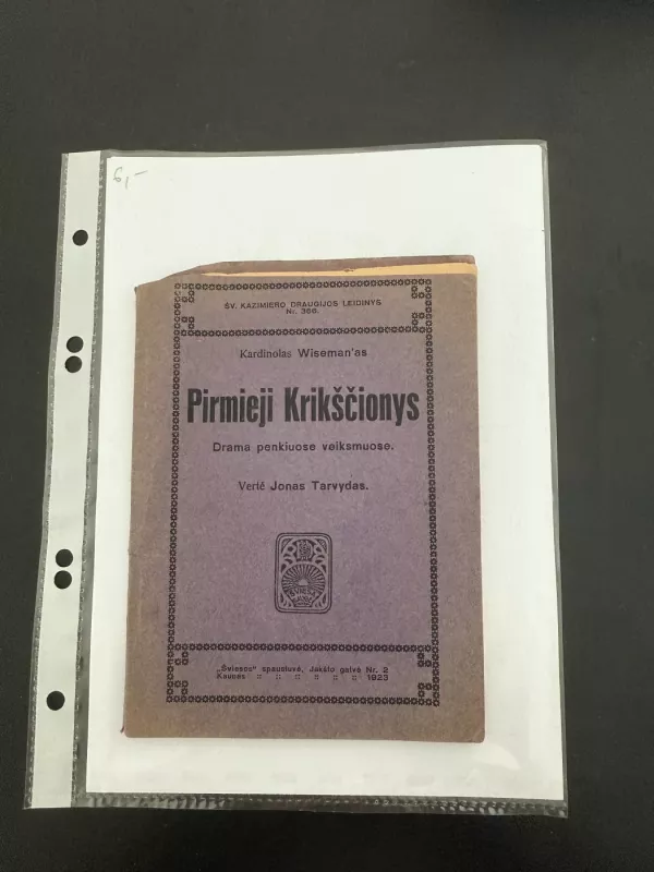 Pirmieji krikščionys (drama 5 veiksmuose) - John Wiseman, knyga 2