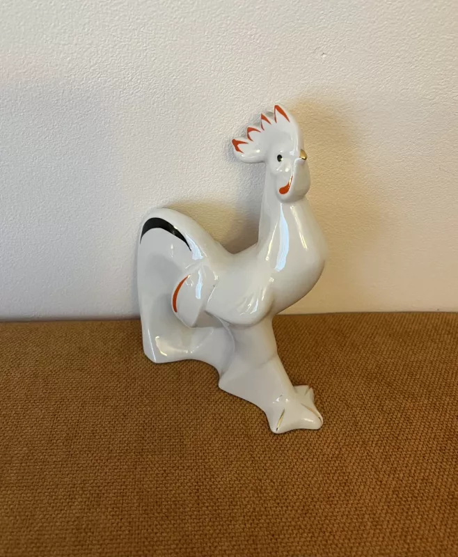 Vintažinė statulėlė Gaidelis - , namai ir interjeras 3