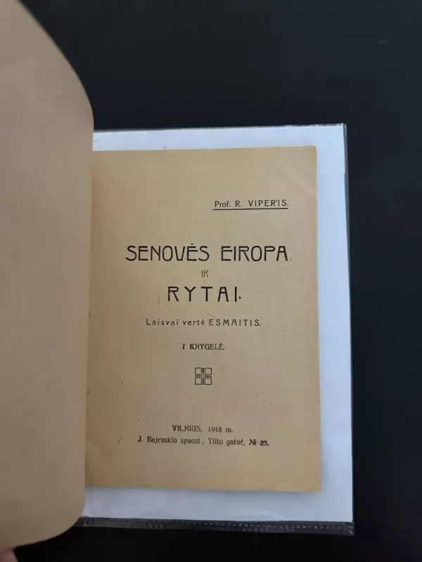 Senovės Eiropa ir Rytai - R. Viperis, knyga 3