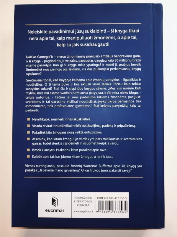 Kaip susirasti draugų ir daryti įtaką kitiems - Dale Carnegie, knyga 3