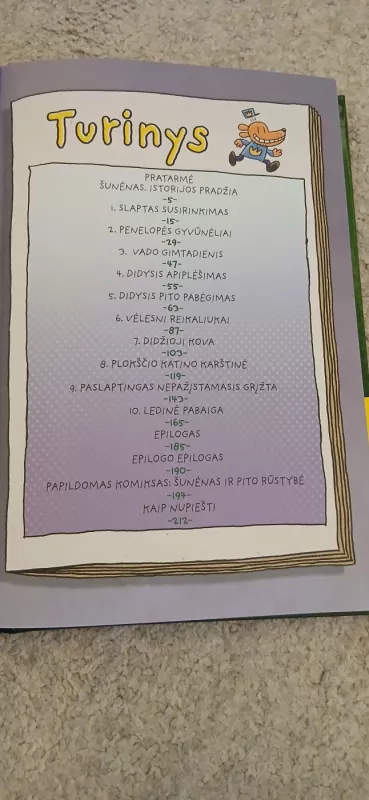 Šunėnas be stabdžių antra knyga - Dav Pilkey, knyga 2