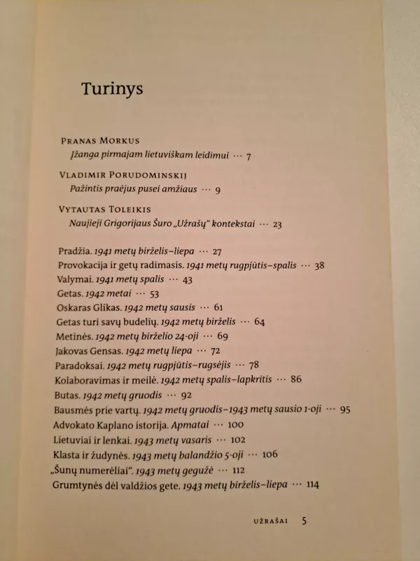 Užrašai. Vilniaus geto kronika 1941-1944 - Grigorijus Šuras, knyga 4