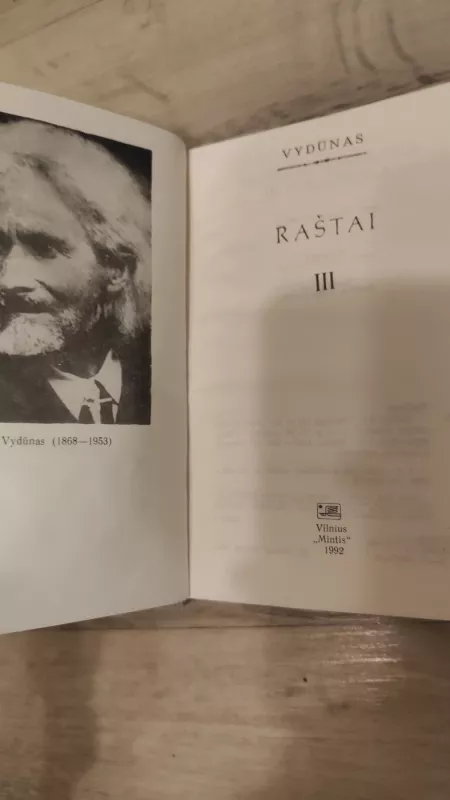 Raštai (III tomas) -   Vydūnas, knyga 4